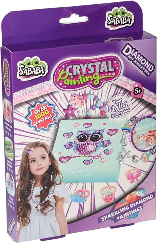 Crystal Diamond Painting boîte à bijoux kit créatif pour enfants
