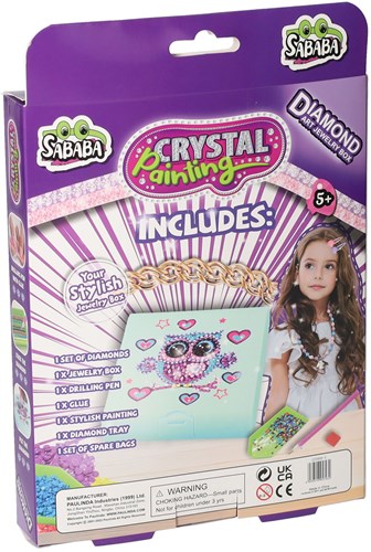 Crystal Diamond Painting boîte à bijoux kit créatif pour enfants-3
