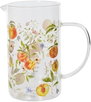 Decoris karaf glas perzik 1 liter transparant schenkkan tafel