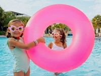 Bling2O lunettes de natation - Kitten lunettes roses enfant avec protection UV-2