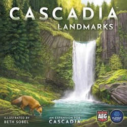 Asmodee jeu de société Cascadia Landmarks extension jeu de stratégie anglais