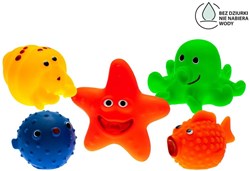 Mom's Care jouets de bain vie marine - 5 animaux colorés