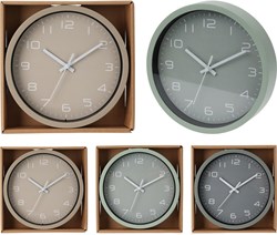 Home & Styling wandklok voor kinderen - kleurrijke ronde klok 20cm