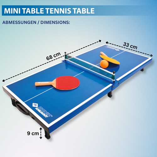Schildkröt mini tafeltennistafel set - compact tafeltennis plezier-2