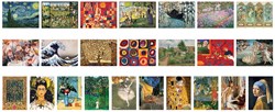 Eurographics kunst adventskalender puzzel - 24x50 stukjes kerst
