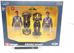 Bburago Red Bull Racing F1 speelgoedauto set 1:43 Verstappen Perez 2024