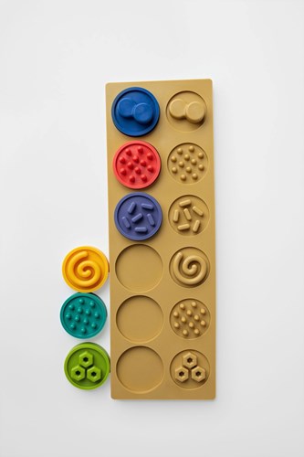 Mom's Care sensorisch speelgoed XL puzzel wielen - educatief en veilig-2