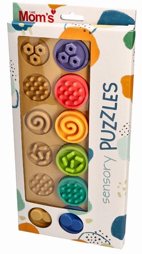 Mom's Care sensorisch speelgoed XL puzzel wielen - educatief en veilig