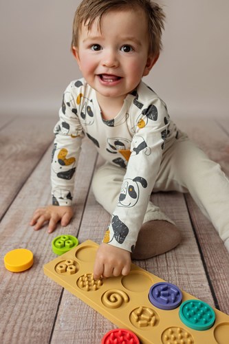 Mom's Care sensorisch speelgoed XL puzzel wielen - educatief en veilig-3