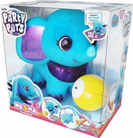 Peluche éléphant interactif Party Pets Nesha avec balle et sons