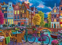 Cobble Hill puzzle 1000 pièces - Rue chaleureuse puzzle adultes-2