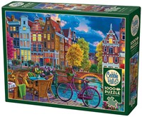 Cobble Hill puzzle 1000 pièces - Rue chaleureuse puzzle adultes