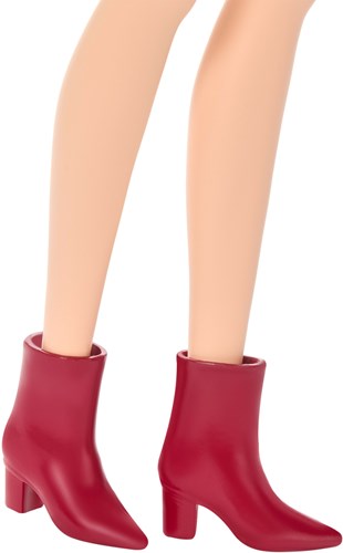 Barbie modepop met roze luipaardprint jurk en accessoires-3