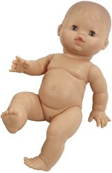 Paola Reina Gordi Babypop Meisje Wit - 34 cm