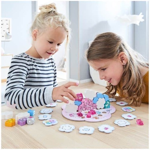 Haba jeu de société Licorne Étincelante Nuages à empiler - jeu coopératif enfants-2