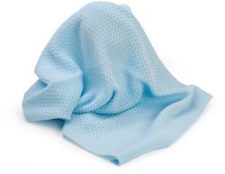 Asi deken baby blauw poppenaccessoire zacht speelgoed