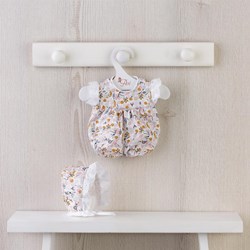 Asi vêtements de poupée - body fleuri et bonnet pour poupées - multicolore