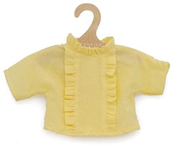 Asi vêtement poupée chemise jaune - tenue poupée polyester