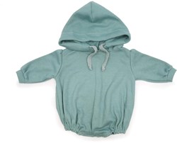 Asi vêtements de poupée - body à manches longues avec capuche, vert ancien, tenue de poupée