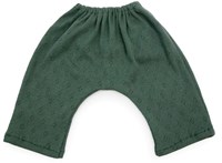 Asi poppenkleding lange katoenen broek donker groen poppenoutfit