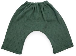 Asi poppenkleding lange katoenen broek donker groen poppenoutfit