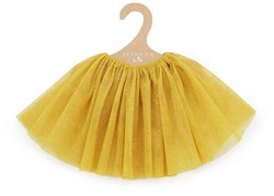 Asi jupe en tulle ocre or pour poupée - accessoire vêtement poupée