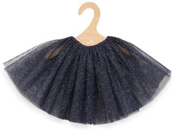 Asi jupe en tulle bleu marine or pour poupée - accessoire vêtement poupée