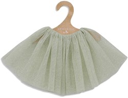 Asi vêtement poupée jupe tulle menthe or - tenue poupée