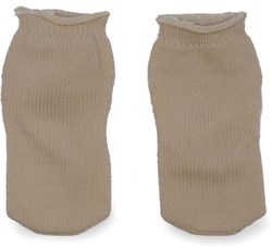 Asi poppenkleding sokken zandkleurig - poppenaccessoire polyester