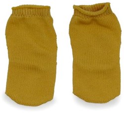 Asi poppenkleding sokken okergeel - pop accessoires polyester