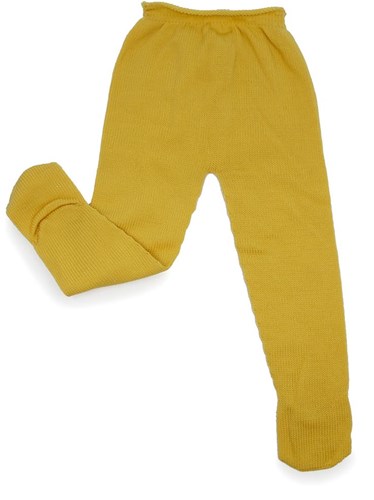 Asi poppenkleding leggings okergeel - poppenoutfit trendy