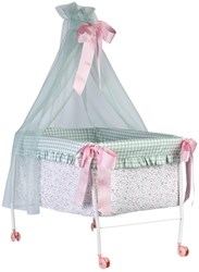 Asi hemelbed poppenmeubel met dekbed en kussen - Cloe collectie