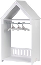 Asi houten poppenkast wit - poppenmeubel Little Así accessoire