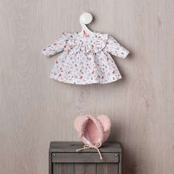 Asi vêtements de poupée - robe de forêt et chapeau avec oreilles d’ours - tenue de poupée
