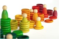 Grapat Houten Nins, Munten & Ringen (120 st.)-3