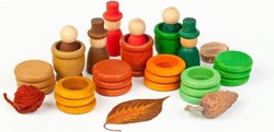 Grapat Coffret de Jeu en Bois Automne - Jouet Fantaisie 27 pièces