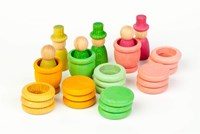 Grapat ensemble de jeu en bois printemps - jouet fantaisie 27 pièces