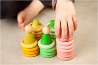 Grapat ensemble de jeu en bois printemps - jouet fantaisie 27 pièces-2