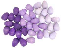 Grapat œufs mandala en bois violet - jouet créatif 36 pièces