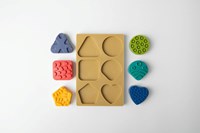 Mom's Care jouet sensoriel puzzle formes 6 pièces éducatif-2