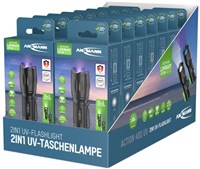 Ansmann lampe torche UV LED noire avec piles éclairage puissant-3