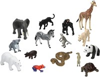 Mojo dierenfiguren Wildlife schoolpakket 15-delig educatief speelgoed