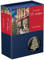 Tucker's Fun Factory puzzle de Noël en bois jouet - The Bookshop 50 pièces