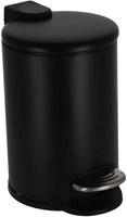 Daily Home poubelle à pédale noire 3 litres - poubelle de salle de bain
