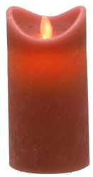 Daily Home LED kaars decoratie roze 7,5x15 cm sfeerlicht