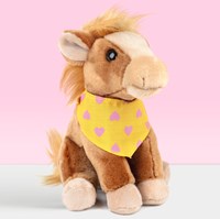 Studio Pets pluche knuffelpaard Milly 16cm met koffer en paspoort-3