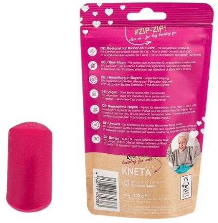 Kneta speelklei roze 100g vegan klei voor kinderen-2