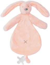 Happy Horse knuffeldoek konijn Richie gerecycled perzikroze 25 cm baby