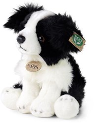 Rappa pluche knuffel Border Collie 30 cm eco-vriendelijk speelgoed
