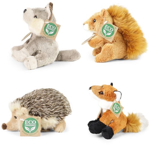 Rappa peluche animaux de la forêt 15 cm jouet écologique-2